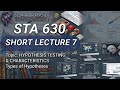 STA 630 lecture 7 Hypothesis testing and characteristics @Delphinium-yıldırım