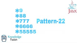 Pattern-22 using JAVA Programming | ICSE