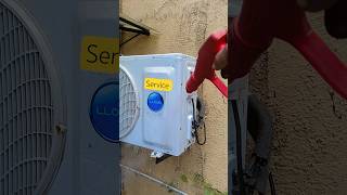 jet service of AC outdoor #acrepair #acservice #accircuits #tecnician #airconditioner