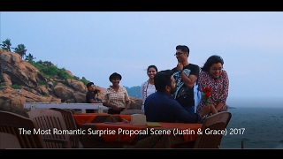 The Most Romantic Surprise Proposal Scene Justin & Grace 2017