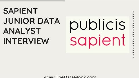 sapient analytics interview questions | Part 4 | Data Science Interview Questions | The Data Monk