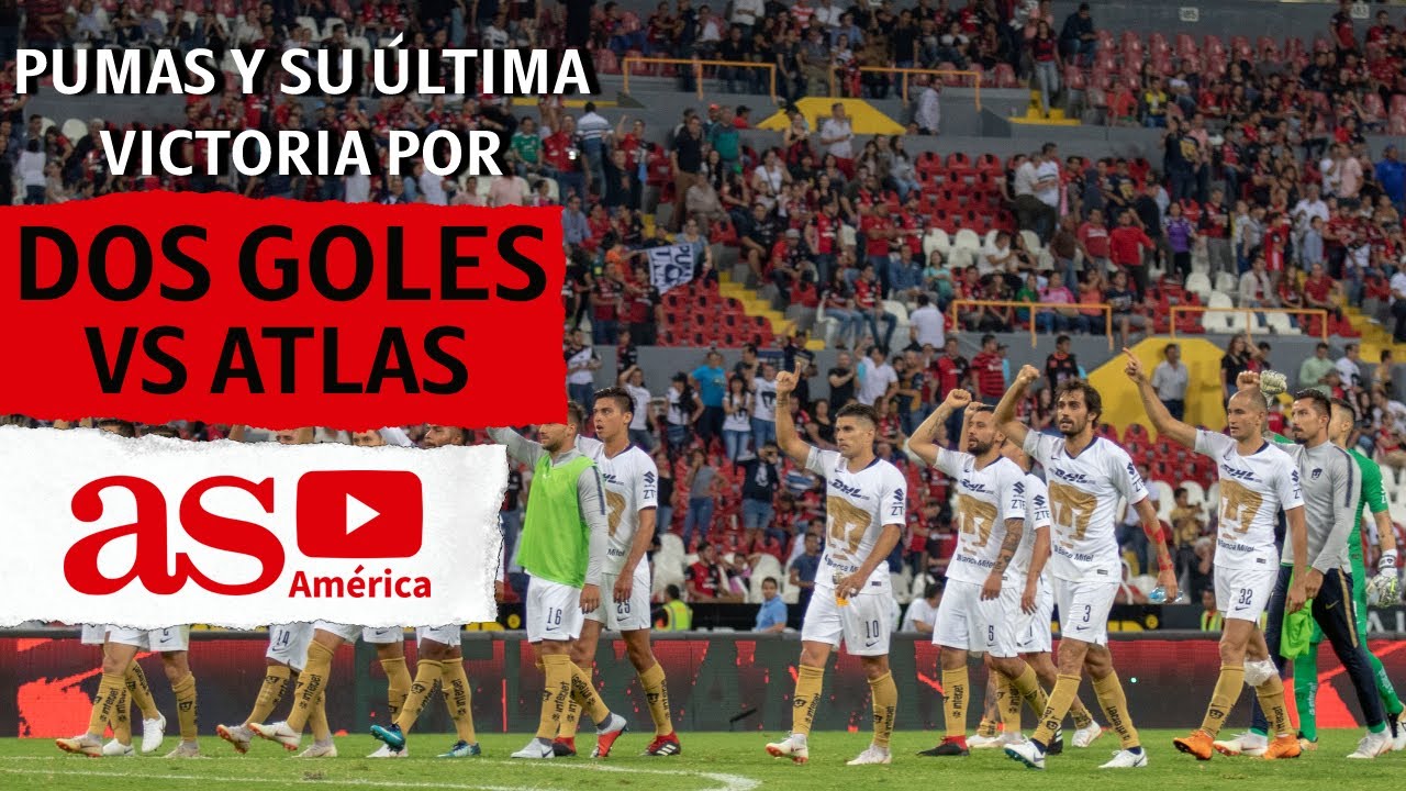 Pumas solo tiene una victoria de dos o más goles en el Jalisco vs Atlas ...