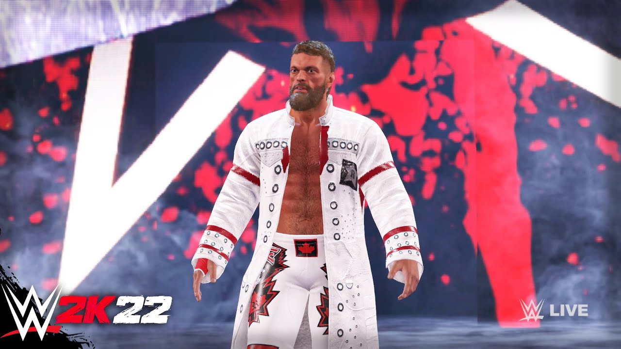 Edge short hair enterance, WWE 2K22 #edge #wwe #smackdown #raw #shor