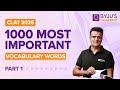 CLAT 2025: 1000 Most Important Vocabulary Words (Part 1) | CLAT English Language