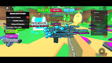 *OP* Roblox Insane Button Simulator Script | INF GEMS | INF CASH | BRING ALL BUTTON | Pastebin 100%