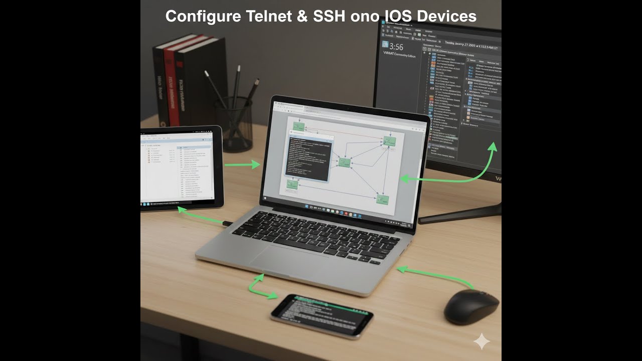 How to configure Tell-net and SSH on Cisco Devices