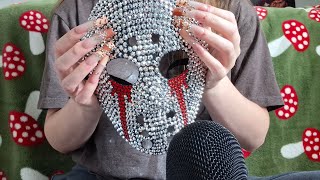 Fast and Aggressive Tapping and Scratching  on Badazzled Mask ASMR 💎