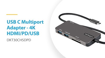 4K USB C Multiport Adapter - DKT30CHSDPD | StarTech.com