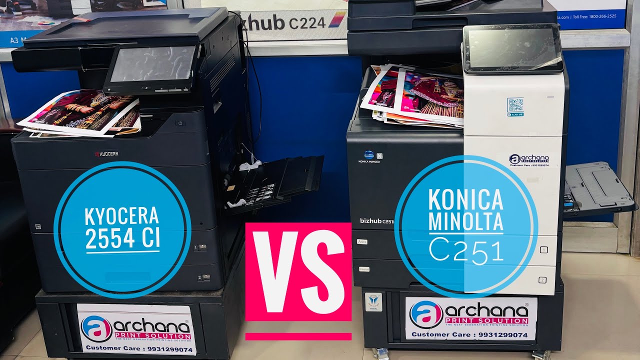 Konica Minolta C251i vs Kyocera 2554ci 