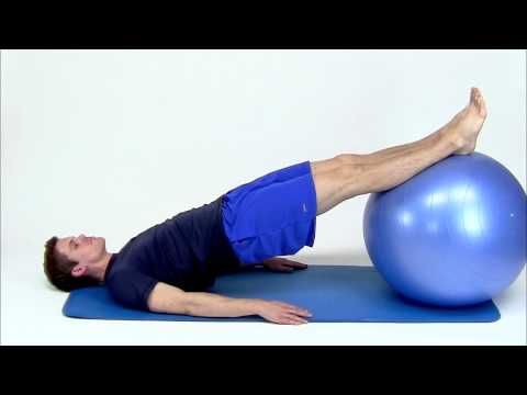 EXERCISE BALL - HAMSTRING CURLS -hep2go
