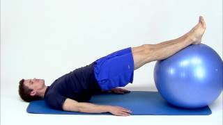 EXERCISE BALL - HAMSTRING CURLS -hep2go