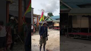 Persiapan Muluh Gandang Ritual Tiwah Suku Dayak Ngaju Hindu Kaharingan Desa Petak Bahandang