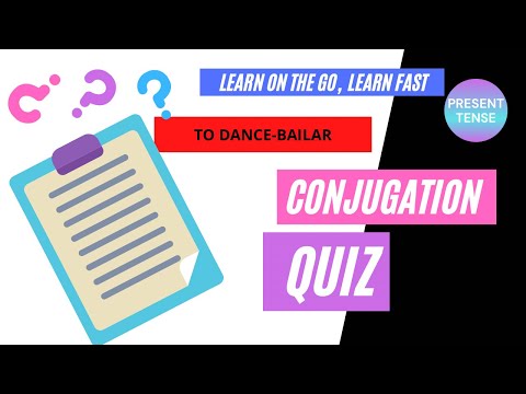 TO DANCE-BAILAR | conjugations in Spanish | Present tense verb conjugation