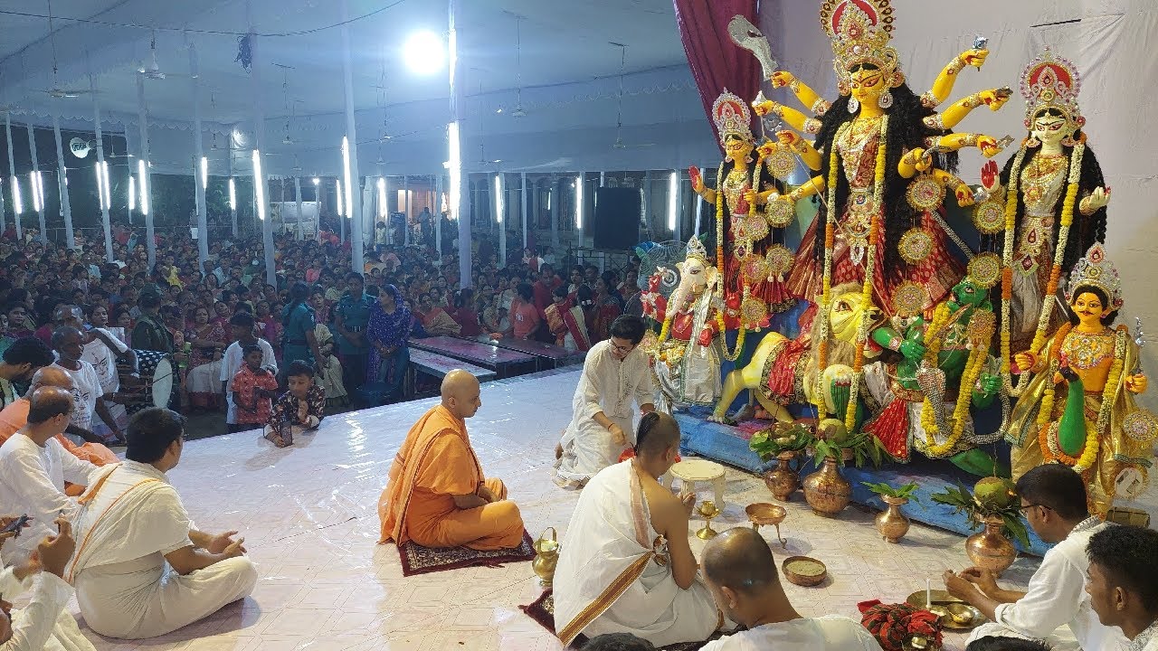 শ্রীশ্রী দুর্গা দেবীর প্রতিমা নিরঞ্জন ও শান্তি জল অনুষ্ঠান ২০২৪ || রামকৃষ্ণ মঠ ঢাকা বাংলাদেশ