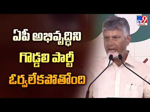 CM Chandrababu Comments : ఏపీ అభివృద్ధిని గొడ్డలి పార్టీ ఓర్వలేకపోతోంది | Political Heat In AP - TV9 - TV9