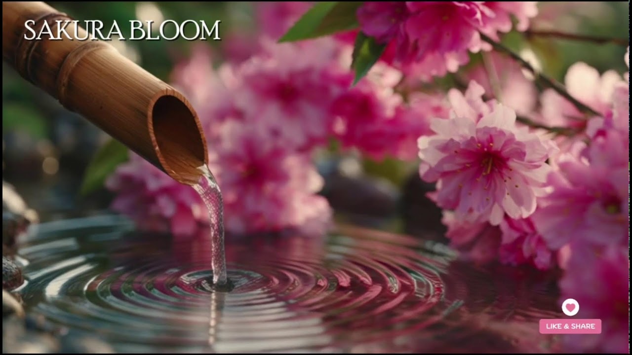 🔴 春のささやき – 桜と川のせせらぎ | 安らぎと睡眠の音楽