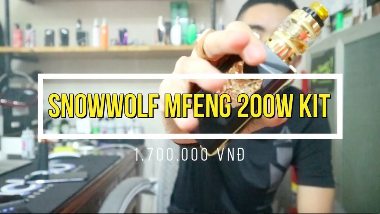Snowwolf Mfeng 200w Kit - Vape Sang Trọng và Cực Ngầu 2019 - Vapestore.vn Review
