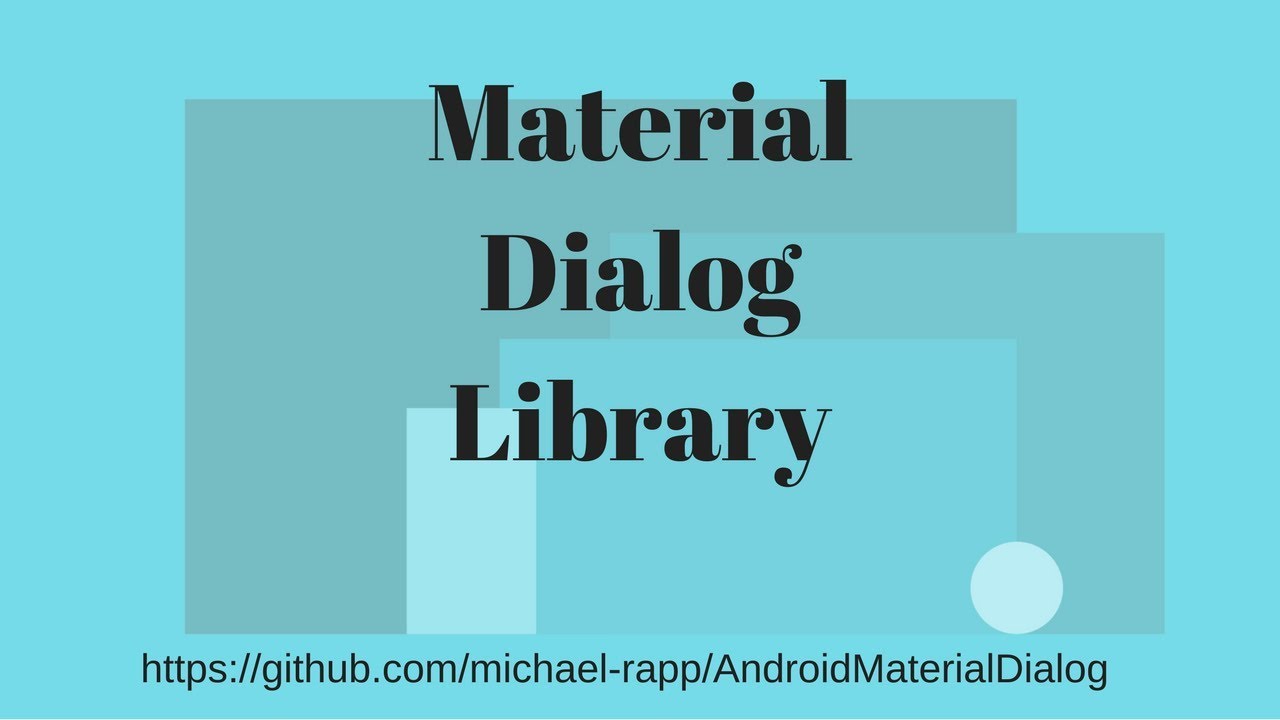 Android Library - Material Dialogs - YouTube