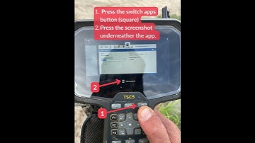 How to take a screen shot on a trimble tsc5