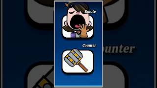 Emote vs Counter #clashroyale #subscribemychannel #trending #viral