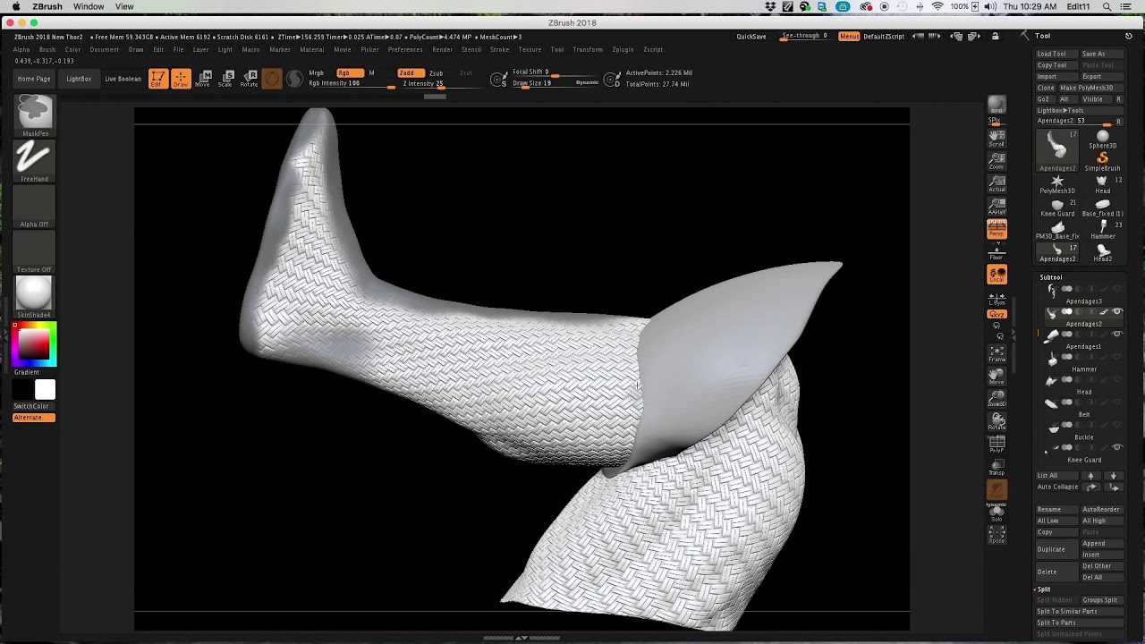how to import a uv into zbrush