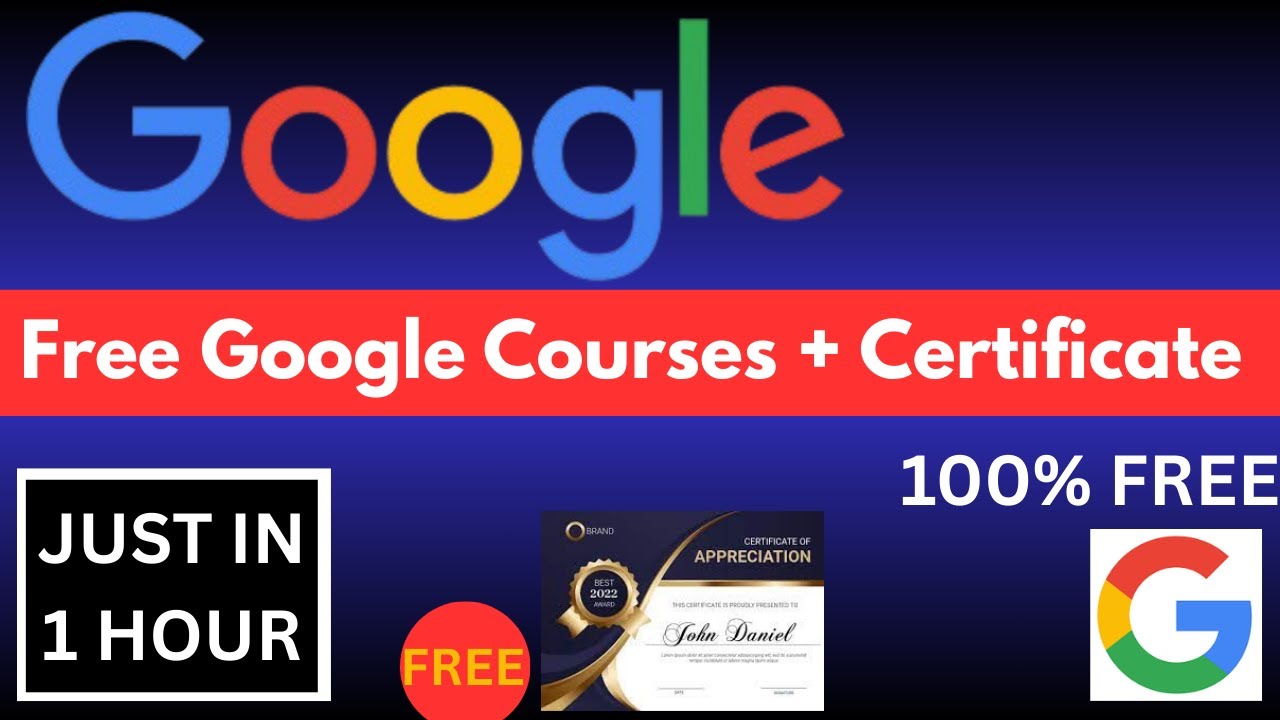 GOOGLE Free course with certificate || just in 1 hour || Boost your ...