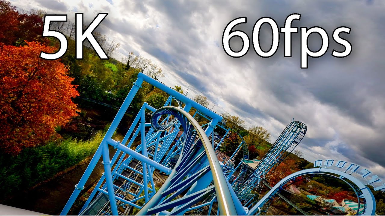 Typhoon front seat on-ride 5K POV @60fps Bobbejaanland