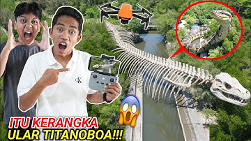 VIRAL! DRONE ARIK MENANGKAP NAMPAK KERANGKA UL4R TITANOBOA YG TERDAMPAR??😱 | Mikael TubeHD