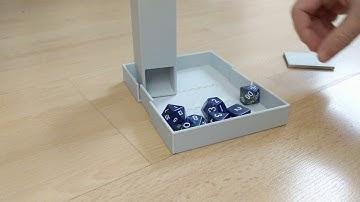 3D printed portable Dice Box and Dice Tower