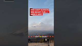 Most people think Mount Fuji disappears because of bad luck. But the real reason is physics.