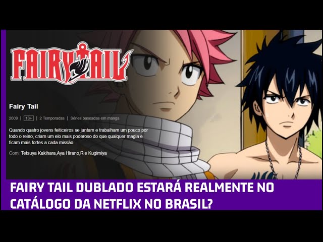 FAIRY TAIL NO NETFLIX 🔥 : Como Podem Ver Todas as Temporadas de Fairy Tail  no Netflix ✓ 