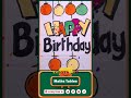 Happy Birthday Greetings Lights ball animated video Shorts 7