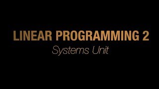 Linear Programming (Example 2)