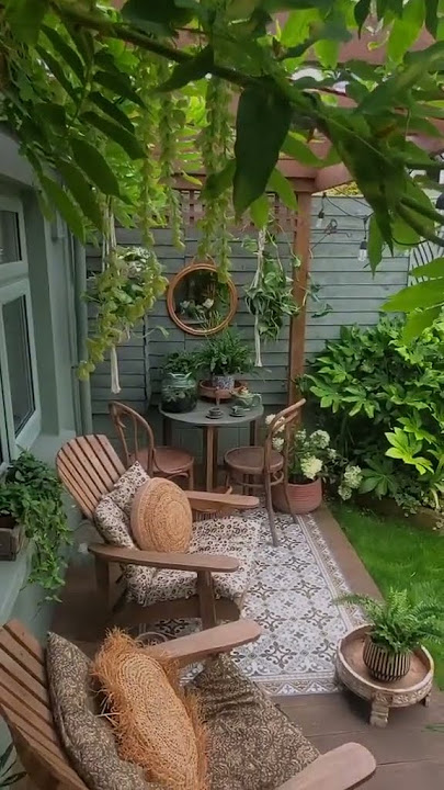 Tropical Garden Design Small Spaces Backyard  #homemade #plants #balcony