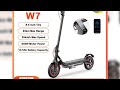 A must-have product! W7 8.5 inch Electric Scooter 650W Power 36V10.5Ah 25-37km 35km/h Speed Rear D