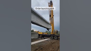 Girder launching work huge 70tons girder #shorts #viral #trending #ytshorts @Raghavsingh143