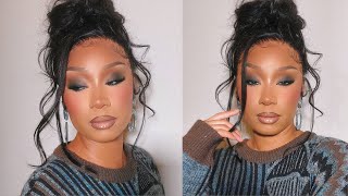 90’S IMAN INSPIRED MAKEUP LOOK + FLAWLESS HD LACE WIG INSTALL | JUNODA HAIR CO.