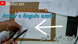 Os ângulos notáveis  com compasso #trigometria #trigonometry by Shellton.San 1,452 views 7 months ago 3 minutes, 40 seconds