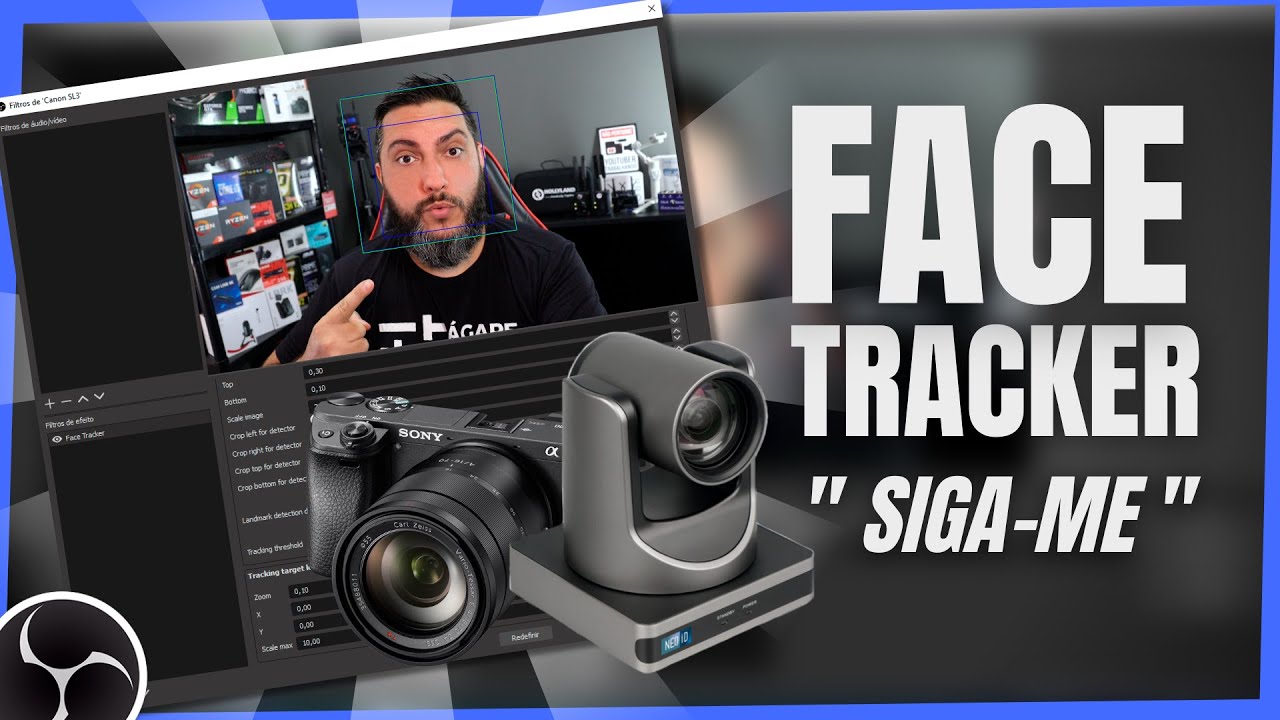 🎥FACE TRACKING(SIGA-ME!) CAMERAS PTZ DSLR e+ |Plugin Gratis para OBS [PTZ USB PRO NeoiD + Canon SL3]