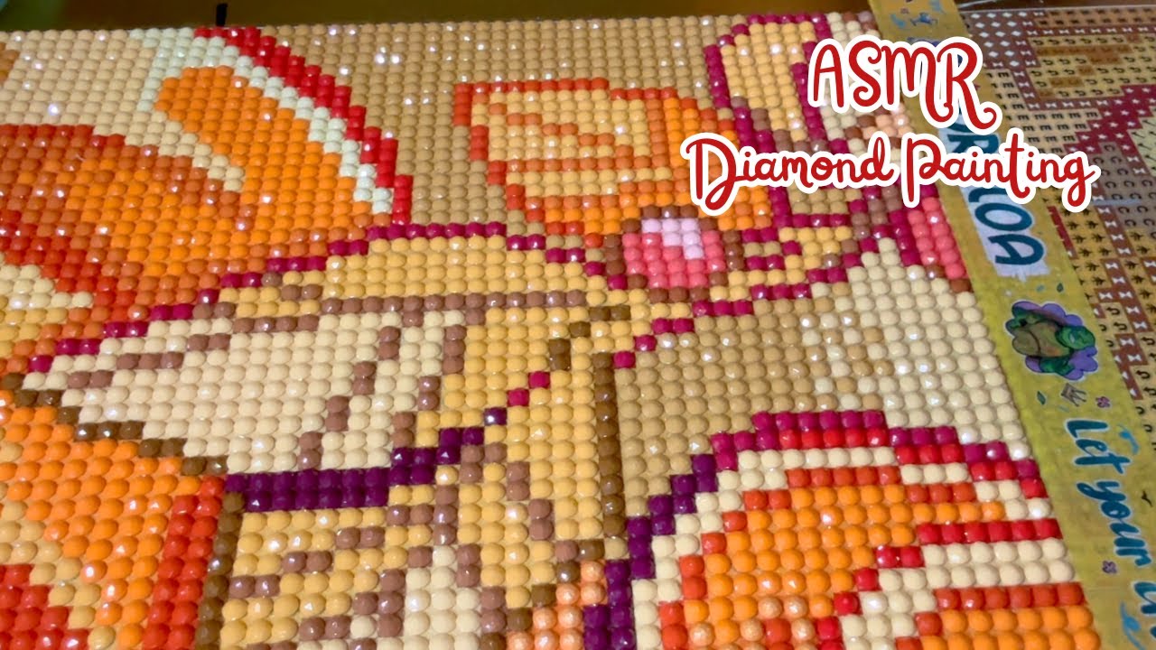 Satisfying, Relaxing, Calming  ASMR Diamond Painting Art | No talking | Real Time