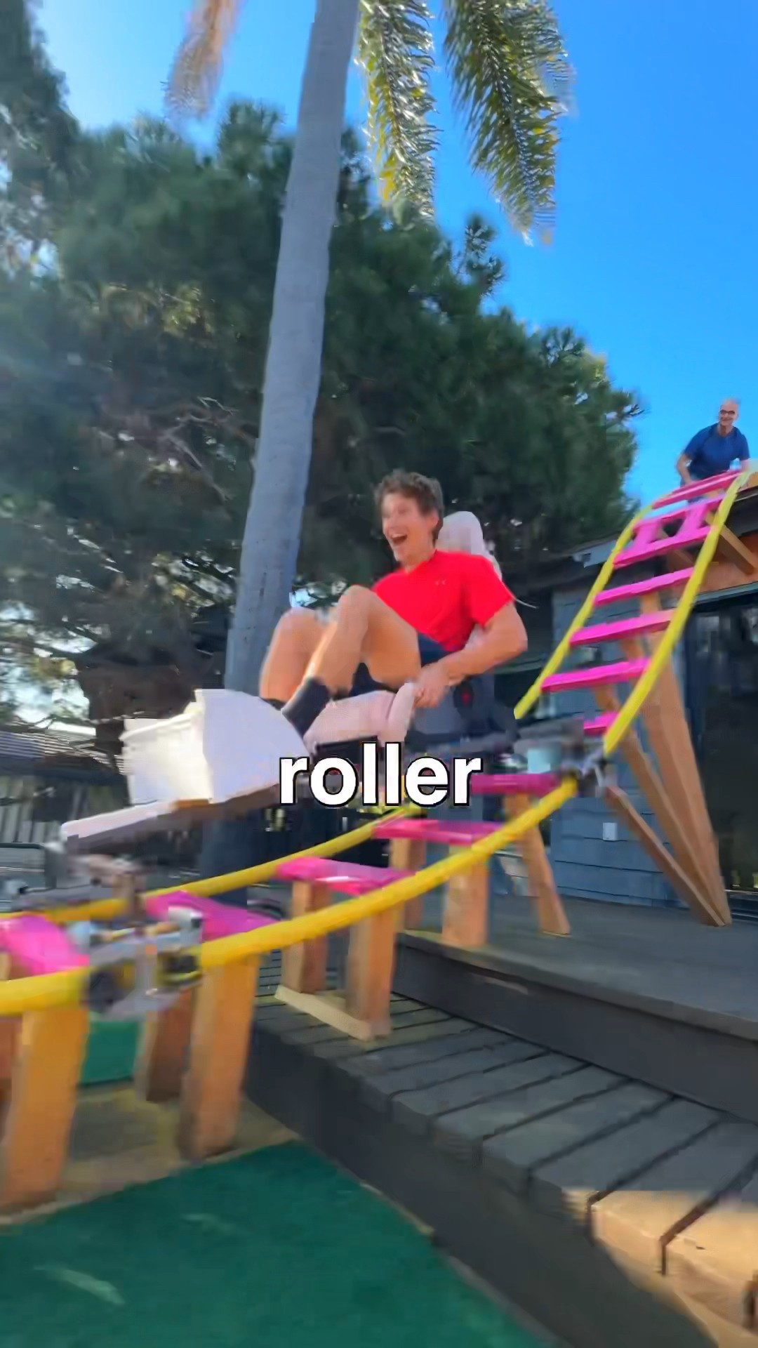 I Built a Roller Coaster In My Backyard!??