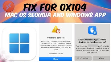 Fix for Mac Remote Desktop and Windows App Error 0x104 or 0x407 to Windows Remote Desktop Server