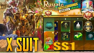 BATTLEGROUNDS MOBILE INDIA SS1 FIRST LOOK ARE HERE| PUBGM SEASON & BGMI DIAMOND TIER GUN NEW X SUIT