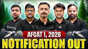 AFCAT 1, 2026 Notification Out | Eligibility, Exam Date, Syllabus, Age Limit & Qualification ✈️