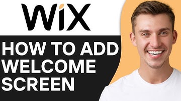 HOW TO ADD WELCOME SCREEN ON WIX (2025)
