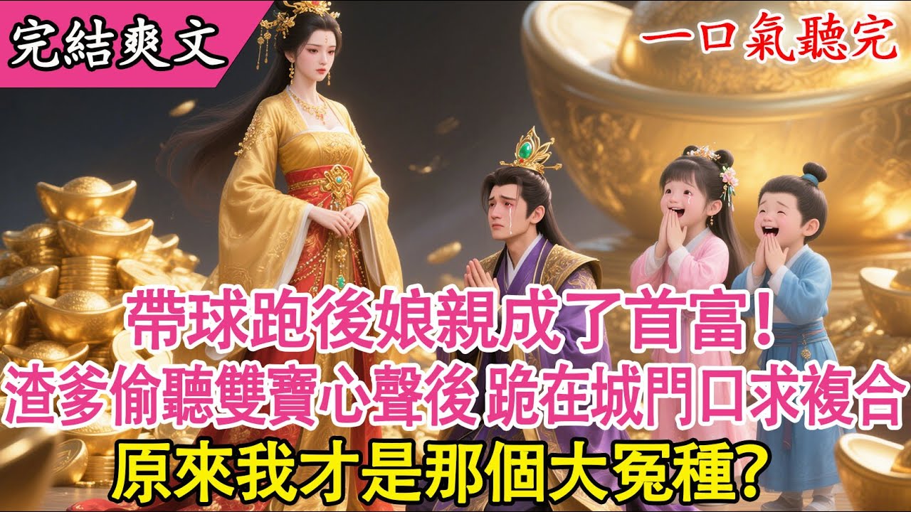 【完結小說】帶球跑後娘親成了首富！渣爹偷聽雙寶心聲後，跪在城門口求複合：「原來我才是那個大冤種？」#萌寶#帶球跑#偷聽心聲#後悔莫及#讀心術