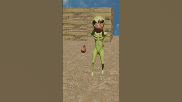 ALIEN ABDUCTS CHICKENS - Blender animation #alien #ufo #animation