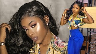 GLOW GODDESS GRWM | Hair & Makeup (Lace Front Wig) | PETITE-SUE DIVINITII