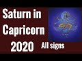 SATURN TRANSIT IN CAPRICORN 2020  (Vedic) - ALL SIGNS.