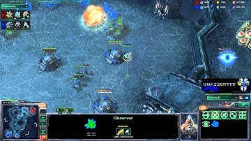 Starcraft 2 Defending a Bunker Rush
